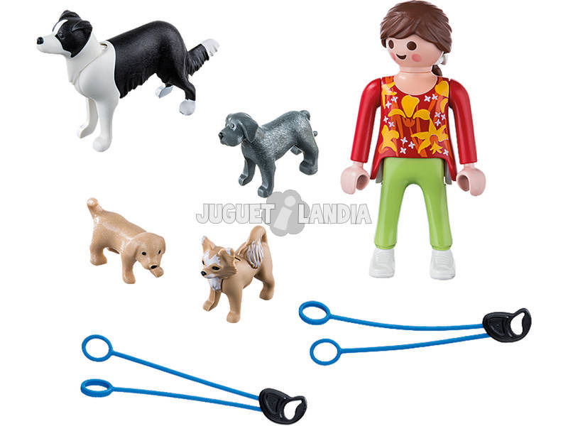 Playmobil Mulher Com Cães