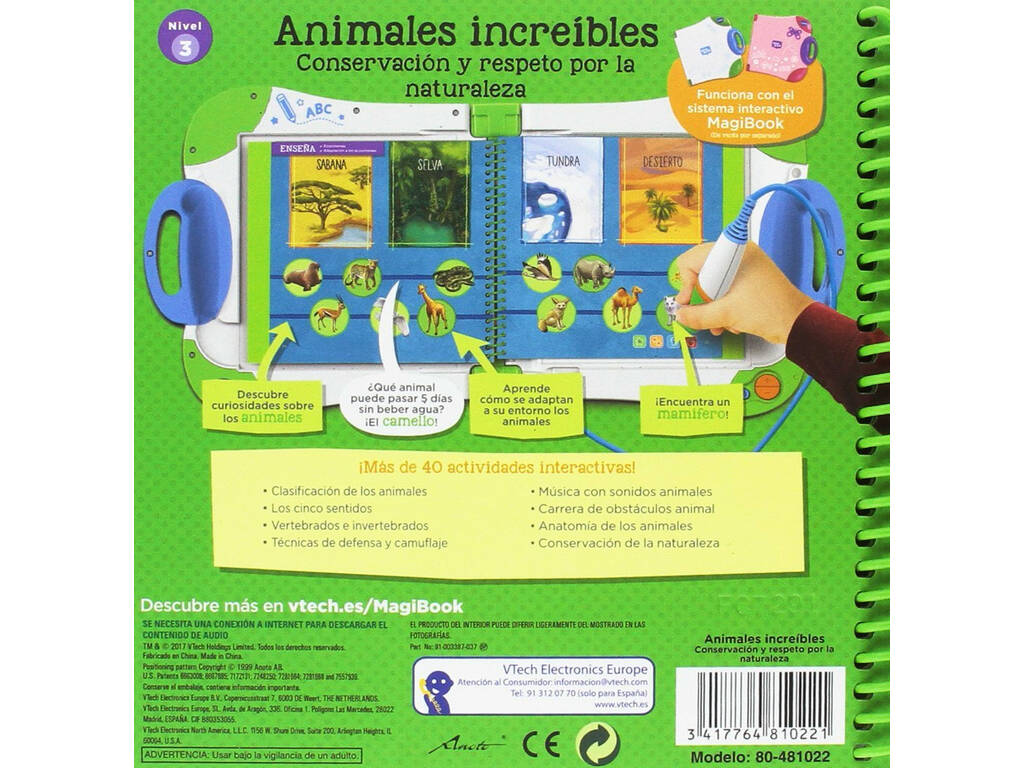 Animales Increíbles Magi Book Vtech 481022