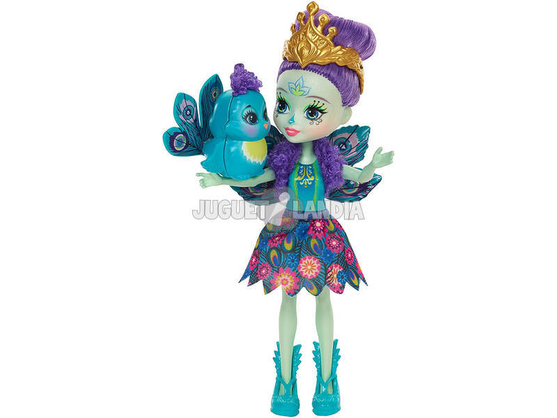 Bambola Enchantimals Patter Peacock con Cucciolo Mattel 