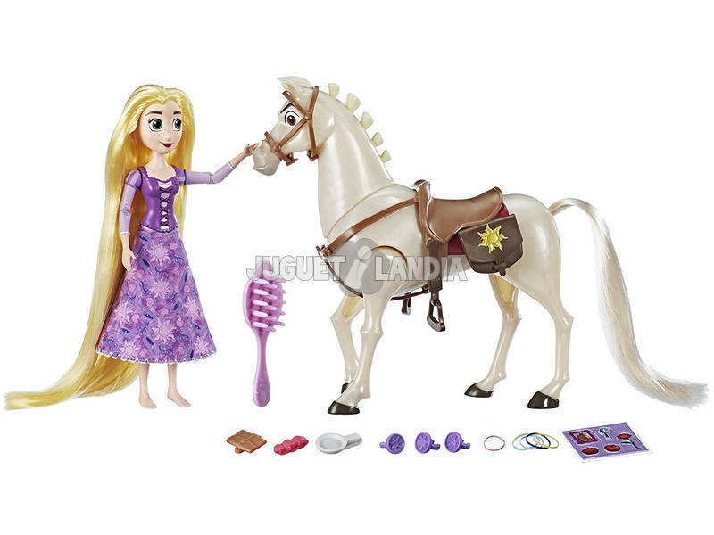 Boneca Rapunzel Cavalo Maximus Com Acessórios 19 cm HASBRO C2761