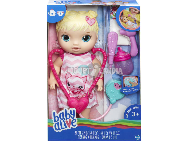 Muñeca Baby Alive Cuídame Mucho Hasbro C2691EU45