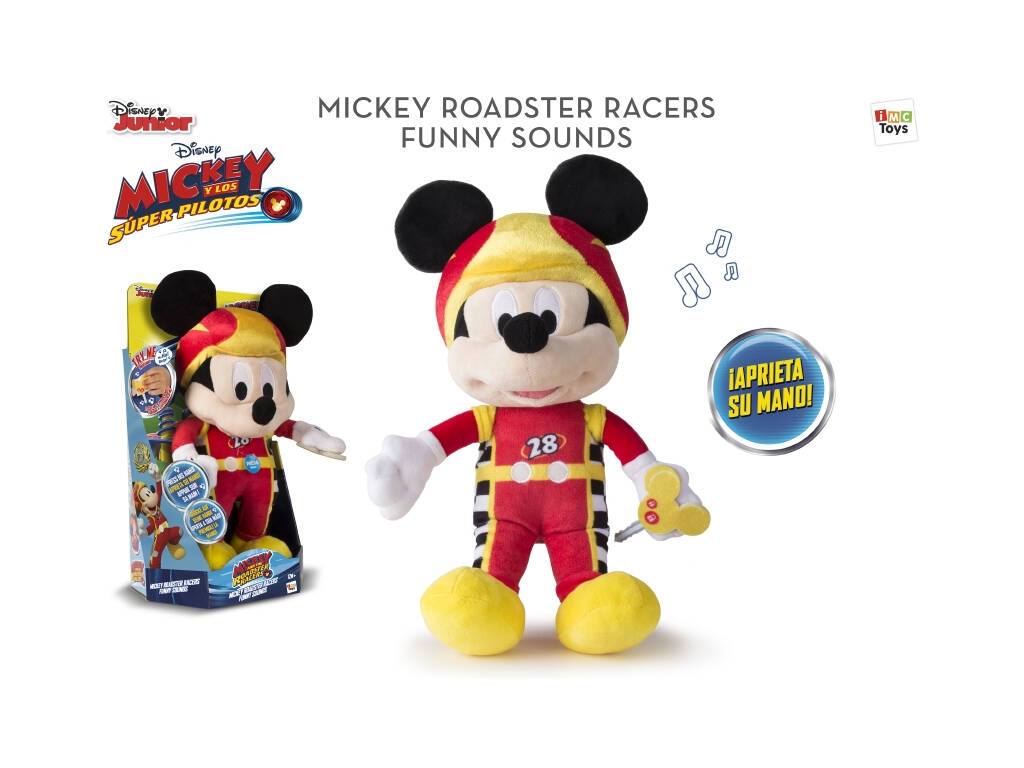 Peluche Mickey Roadster Racers Funny Sounds IMC TOYS 182417