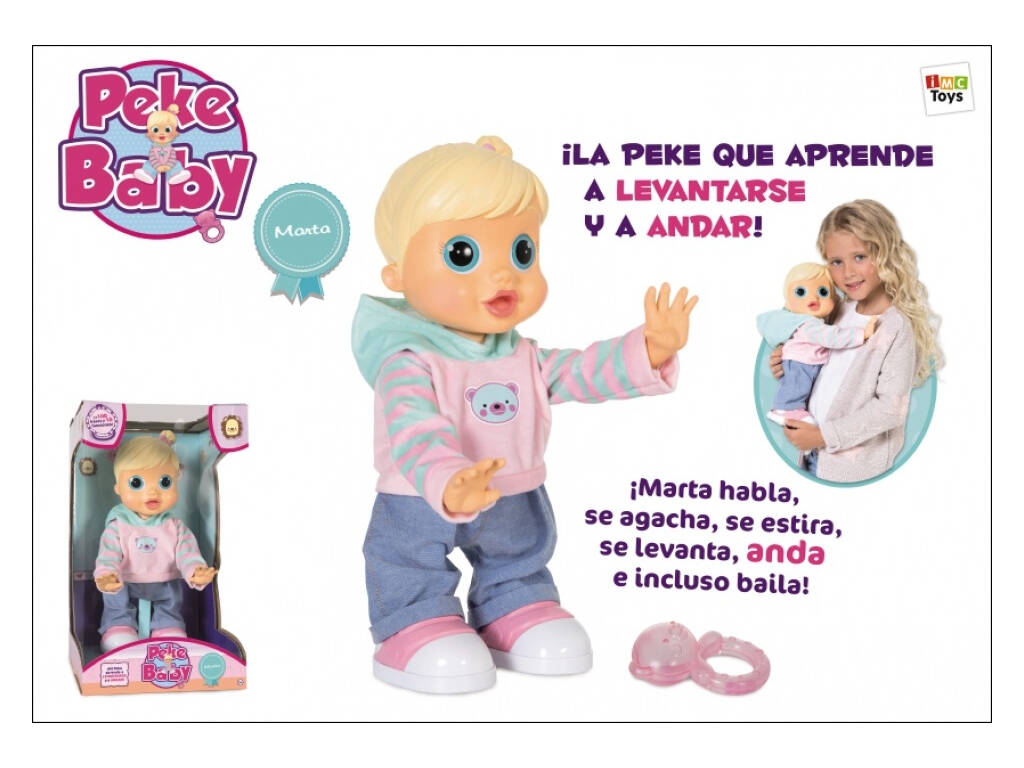 Pekebaby Marta Boneca Interactiva IMC Toys 96325