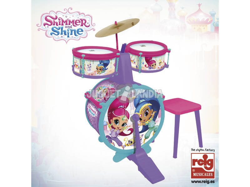 Batterie Simple avec Tabouret Shimmer and Shine Claudio Reig 3511 