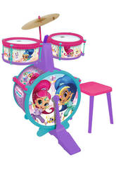 Bateria Simples com Banqueta Shimmer and Shine Claudio Reig 3511