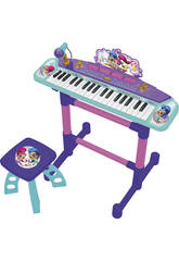 Órgão com Pé e Banqueta Shimmer and Shine Claudio Reig 3523