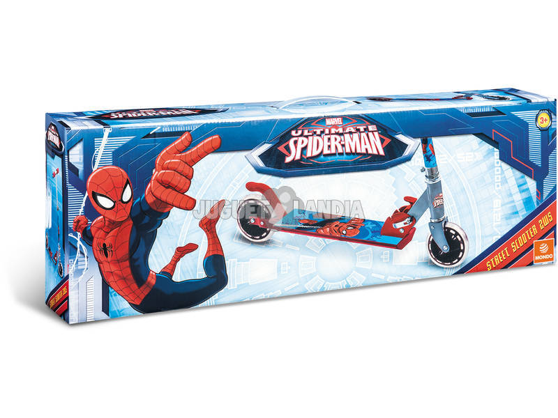 Monopattino Alluminio 2 Ruote Spiderman Mondo 18394