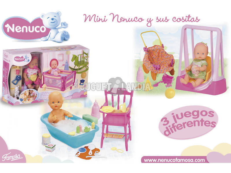 Bambolina Mini Nenuco con Accessori 15 cm Famosa 700007421