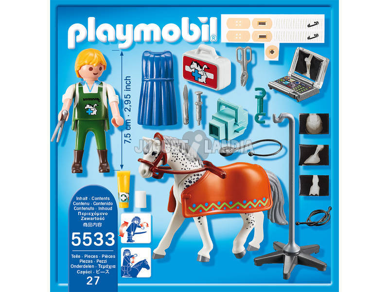 Playmobil Cavallo con Tecnico di Raggi X