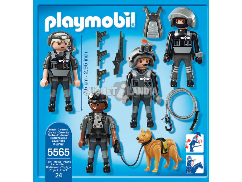 Playmobil Equipo Unidad Especial de Policia