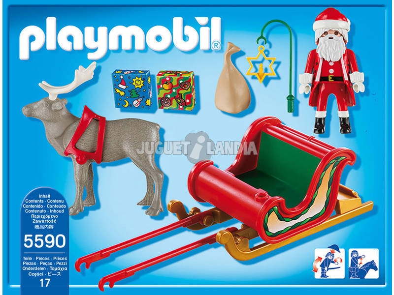 Playmobil Slitta con Babbo Natale e Renna