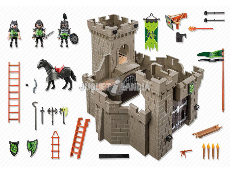 Playmobil Fortaleza de los Caballeros Lobo 6002