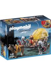 Playmobil- Carro Trappola dei Cavalieri del Falcone