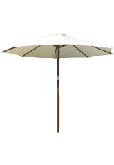 Sombrilla de Madera Poliester 3 m.