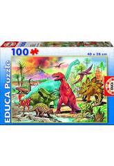 Puzzle 100 Dinosaurier