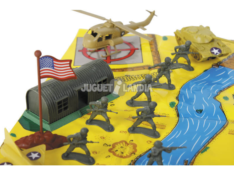 Set Figurines Militaires avec Accessoires 34 Pièces