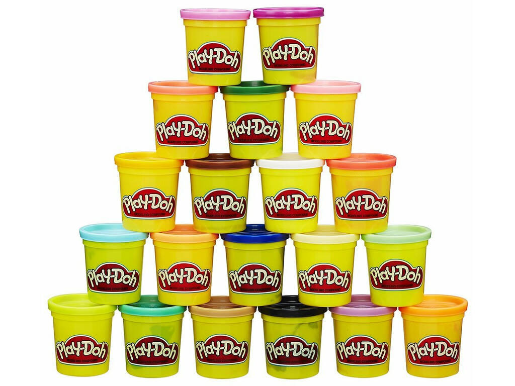 Play-Doh Pack Súper Color 20 Botes Hasbro A7924