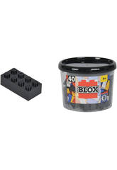 Blox Pot de 40 Blocs Noirs