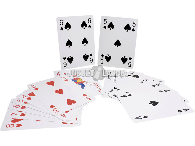 Cartes de poker géantes 20x28 cm.