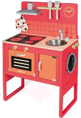 Cucina con lavatrice