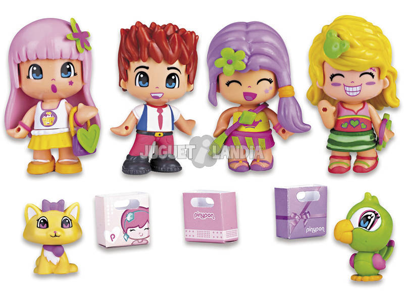 Pin y Pon City pack 4 Figures