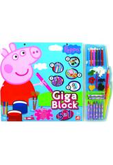 Manualidades Giga Block Peppa Pig 5 En 1 Cefa Toys 21804