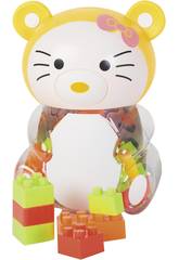 Mealheiro Gato Amarelo com Blocos de Constru��o
