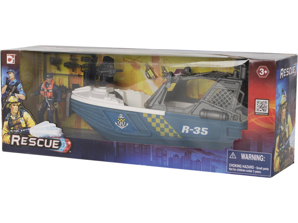 Pack Veículo Rescue Squad com Figura e Acessórios
