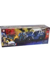 Pack Veculo Rescue Squad com Figura e Acessrios