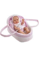Boneca Elegance Natal Com alcofa 33 Cm En Bolsa Arias 50220