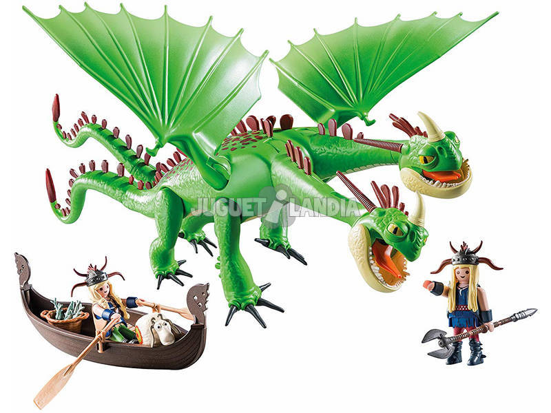 Playmobil Comme dresser A votre Dragon Kognedur, Kranedur, Dragon deux têtes 9458