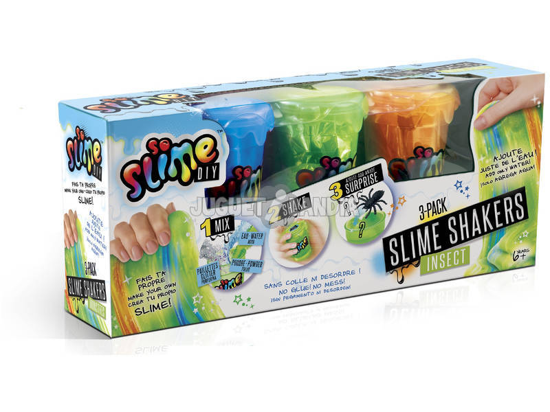 Slime Shaker 3 Vasetti con Sorpresa Canal Toys SSC010