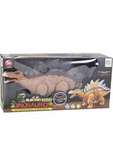 Dinossauro Stegosaurus Andador com Luzes e Som de 34 cm.