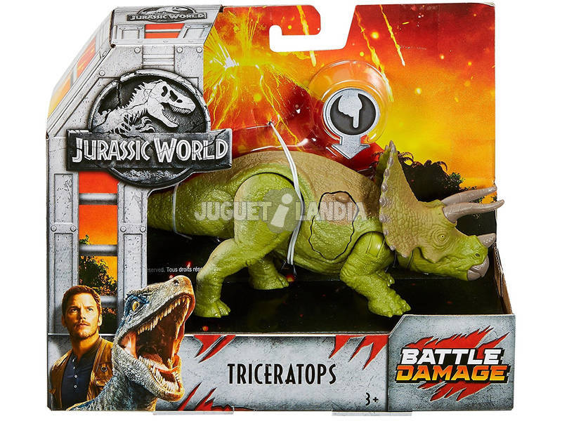 Jurassic World Figurine Dino Bataille Mattel FNB31