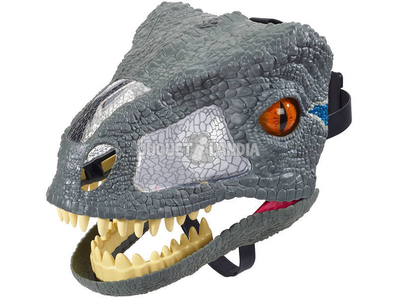 Jurassic World Maschera Velociraptor Blu Mattel FMB74