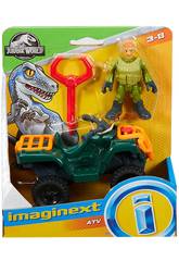 Jurassic World Imaginext Figura Base con Veicolo Mattel FMX92