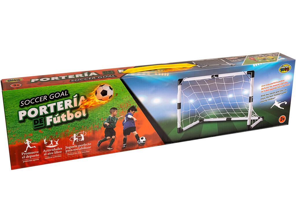 Playset Fußballttor 90x65x40,5 cm und Ball