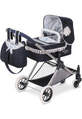 Coche Mu�eca 3X1 Azul Classic Romantic De Cuevas 80725