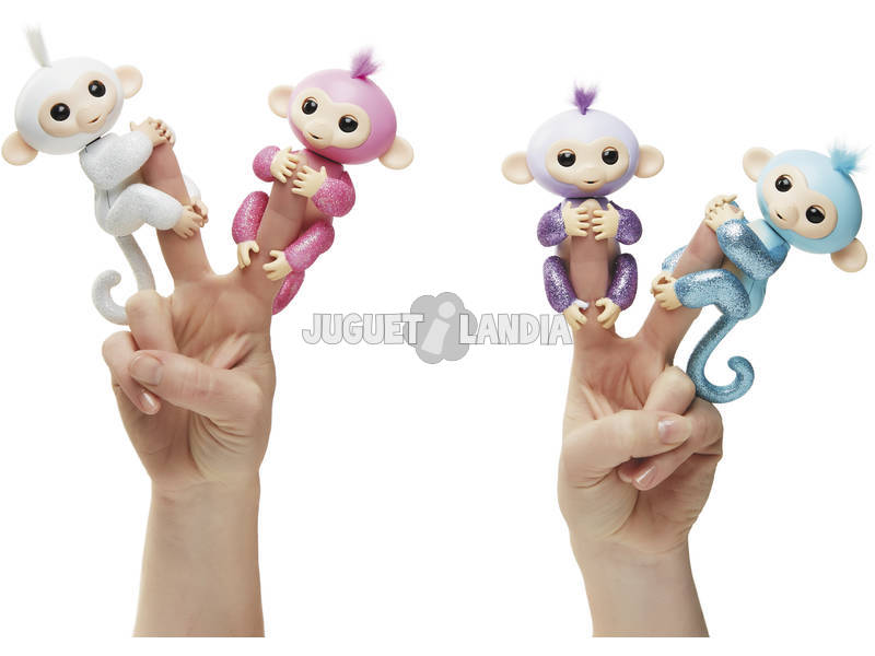 Fingerlings Bebé Scimmietta Glitter Violetta WowWee 3762