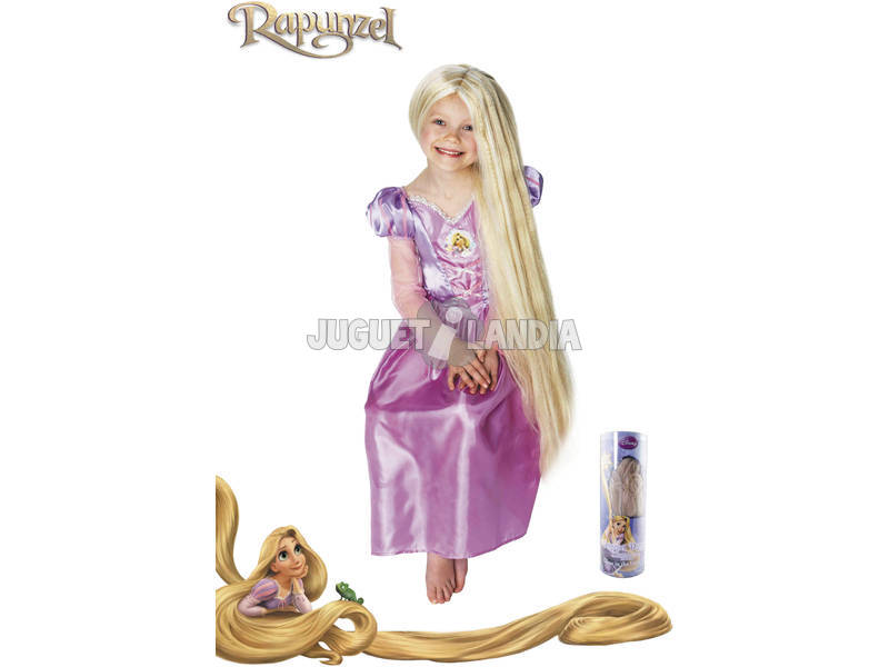 Parrucca per Bambini Rapunzel Brilla la Buio Rubies 36269