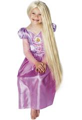 Peluca Infantil Rapunzel Brilla en la Oscuridad Rubies 36269