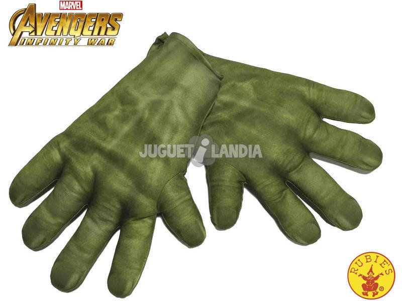 Luvas das crianças Hulk Rubies 36348
