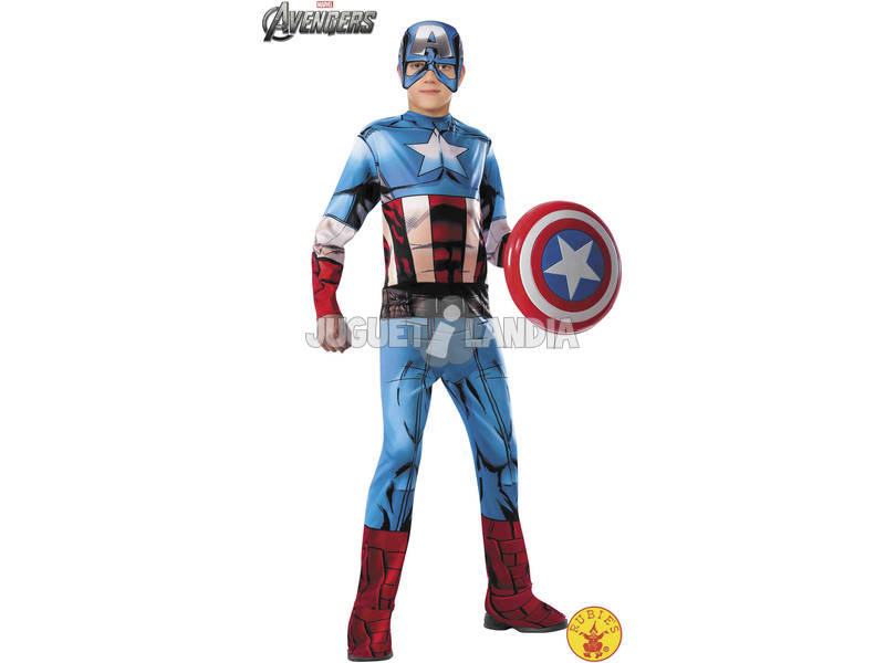 Disfraz Niño Capitán América Classic Talla M Rubies 620019-M