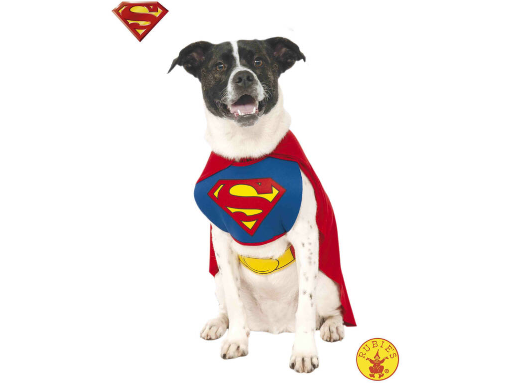 Costume per Animali Superman L Rubies 887892-L