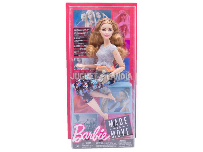 Boneca Barbie Made To Move Aula De Yoga Loira Mattel Ftg80
