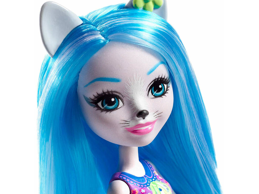 Enchantimals Muñeca Wisley y Mascota Loba Mattel FRH40