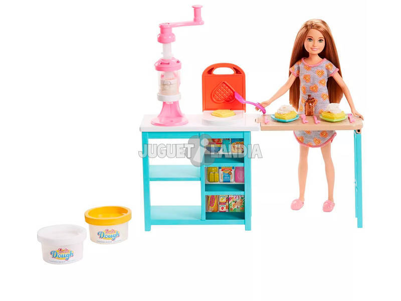 Barbie Stacie Bambola, Playset Colazione Mattel FRH74