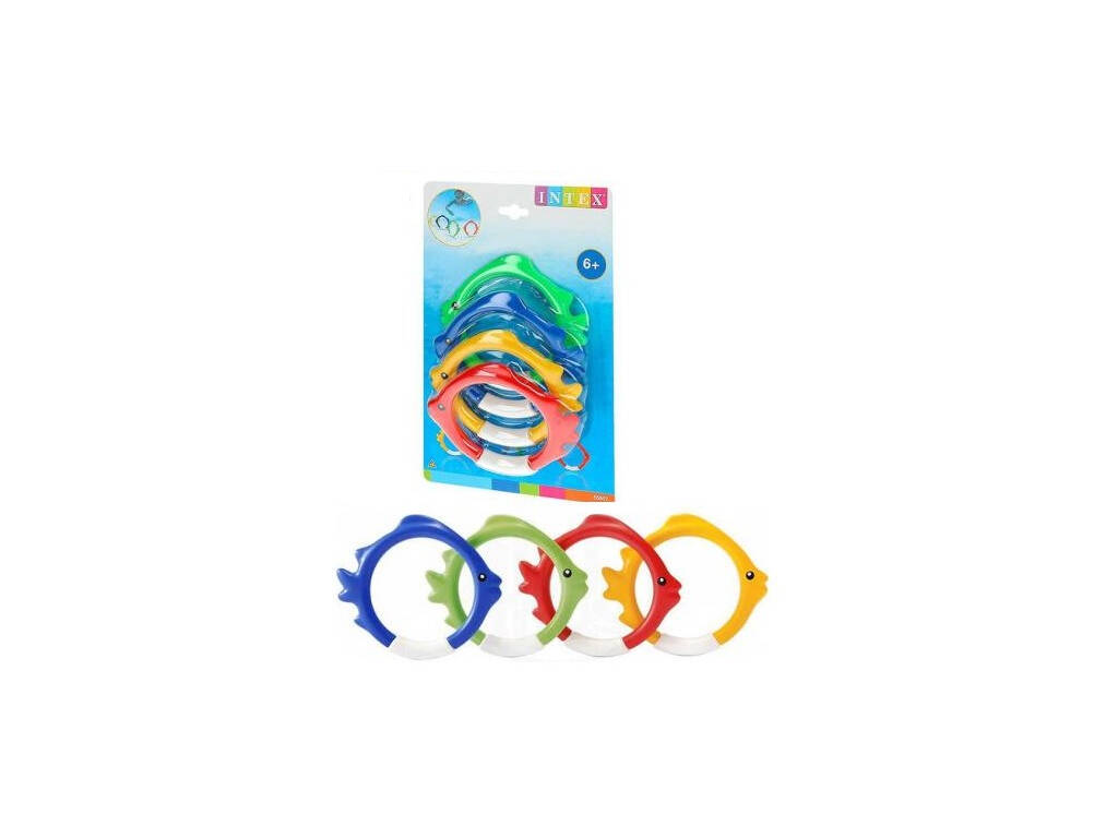 Wasserspiel mit Ringe von 12 cm. Intex 55507