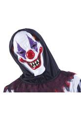 Masque Adulte clown fou avec capuchon Rubies S5136