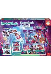 Superpack Enchantimals 4 in 1 Educa 17935
